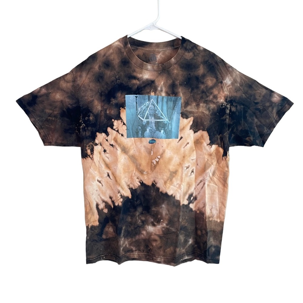 “George Castanza” Bleach Tie-Dye Shirt (XL)